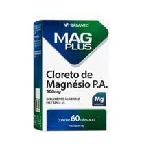 Mag Plus Cloreto De Magnésio P.A 500mg Herbamed 60 Cápsulas