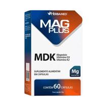 Mag Plus MDK Magnésio, Vitamina D3, Vitamina K2 com 60 Cápsulas