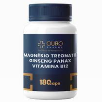 Mag Treonato + Panax + Vit B12 180 Caps