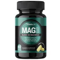 Mag3 Magnesio Treonato Dima lato Glicina 60 Tabletes Saborizados 1000mg Daily Life