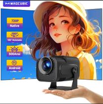 Magcubic HY320 Mini Projetor Recentemente Nativo 720P Android 11 4K 300ANSI Wifi6 BT5.0 180 - Magicubic
