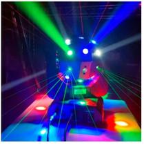 Magic Ball Moving Beam Laser Strobo 16 Led 3w Rgbw Dmx Festa