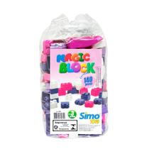 Magic Block 140 peças Menina - Simo Toys