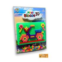 Magic Blocos 3D Toyking Quadro de Encaixe Verde Brinquedo Didatico e Recreativo