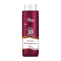 Magic Color Gloss Matizador 3d Efeito Marsala Intenso 500ml