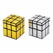 Magic Cube Wokex Mirror Speed 3x3x3 dourado/prata 170 g, pacote com 2