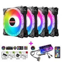 Magic Diamond 120mm Argb Pwm Case Fan para PC Sistema de refrigeração de computador, 6pin 5v Suporte Programa de Iluminação Controlada, Ventilador de Refrigeração Silencioso Rgb