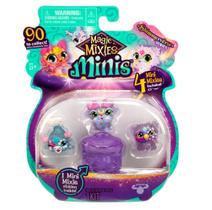 Magic Mixies MMX Minis Pacote com 4 Figuras Colecionáveis