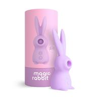 Magic Rabbit 3 em 1 Sugador de Clitóris Estimulador de Lingua e Vibração 7 Intensidades Recarregável A Sós Lilás