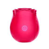 Magic Rose Sugador De Clitóris Com Pulsação Em Forma De Rosa - Vermelho