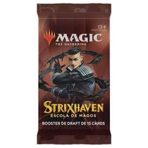 Magic The Gathering Booster de Draft Strixhaven Escola de Magos - 15 cartas Português - Wizard OF The Coast
