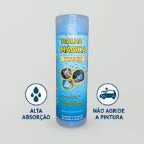 Mágica Toalha Original Pano Automotivo Limpeza Limpa Seca Absorve Carro Moto Cozinha Azul PVA