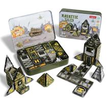 Maginoo Kit de 42 Peças de Blocos Magnéticos Mini Base Militar Brinquedo STEM