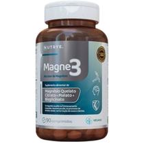 Magne 3 Nutrye 90 Comprimidos Magnésio Quelato Citrato, Malato e Bisglicinato