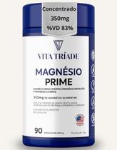Magnésio 3 Em 1 Concentrado 350mg Bisglicinato Dimalato Citrato 90 Cápsulas Vita Tríade