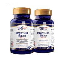 Magnésio 350mg Vitgold Kit 2x 60 Comprimidos