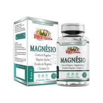Magnesio 4 em 1 Cloreto de Magnesio - Magnesio Quelato - Malato - Vitamina D3 30cps 750mg