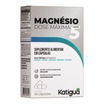 Magnésio 5 Fontes Dose Máxima Katiguá 60 cápsulas Magnésio 5 Fontes Dose Máxima Katiguá 60 cápsulas