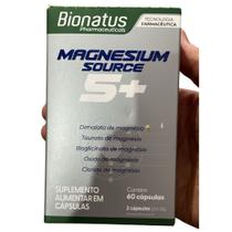 Magnesio 5m 60 Cápsulas Dimalato Quelato Taurato Citrato - bionatus