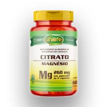 Magnésio citrato Unilife 350mg 60 cápsulas Magnésio citrato Unilife 350mg 60 cápsulas