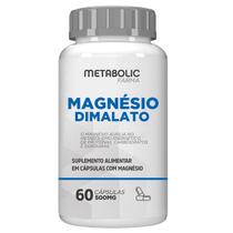 Magnesio Dima lato Puro Concentrado 500mg 60cáps Metabolic Farma