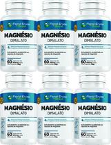Magnesio Dimala to 600 mg 360 caps Malato 6 frascos x 60 Capsulas - Floral Ervas Do Brasil