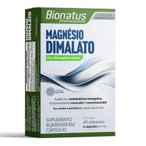 Magnésio dimalato com 60 cápsulas - BIONATUS