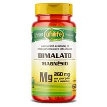 Magnesio dimalato de magnésio malato 60 caps unilife