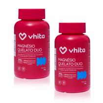Magnésio Dimalato Quelato e Magnésio Bisglicinato com Vitamina B6 300mg (2 unidades) - Vhita