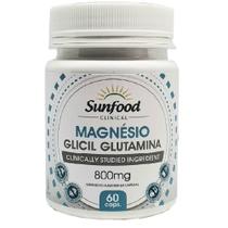 Magnesio glicil glutamina 60 capsulas 800mg sunfood