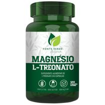 Magnésio L-Treonato 120 Cáps Fonte Verde - Matéria Prima Importada Magnésio L-Treonato 120 Cáps Fonte Verde - Matéria Prima Importada