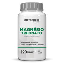 Magnesio L Treonato 500mg Puro 120cáps Metabolic Farma