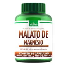 Magnesio Malato 500mg 60 Capsulas Vitalab Magnesio Malato 500mg 60 Capsulas Vitalab