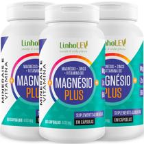 Magnésio Plus + Zinco + Vitamiana B6 - 3 Frascos
