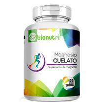 Magnesio Quelado Concentrado 100% Puro 120 Caps 500 Mg - Bionutri