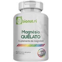 Magnésio Quelato 100% Puro 120Caps 500mg Bionutri
