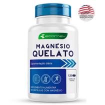 Magnesio Quelato 100% Puro Premium 500mg 120 Cápsulas Ecomev