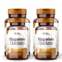 Magnésio Quelato 420mg 60 Cápsulas Alta Absorção e Bem-Estar Diário - 4 Potes Magnésio Quelato 420mg 60 Cápsulas Alta Absorção e Bem-Estar Diário - 4 Potes