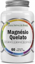 MAGNÉSIO QUELATO 500 mg 60 cápsulas - Flora Nativa suplemento de alta absorção