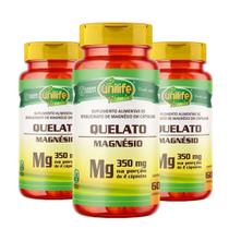 Magnésio Quelato 60 cápsulas de 350mg Kit com 3