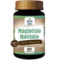 Magnésio Quelato 700mg com 60 cápsulas Multivitta Magnésio Quelato 700mg com 60 cápsulas Multivitta