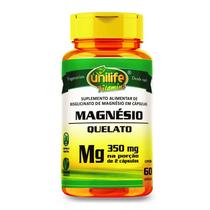 MAGNÉSIO QUELATO BISGLICINATO 60 Cápsulas 350mg UNILIFE