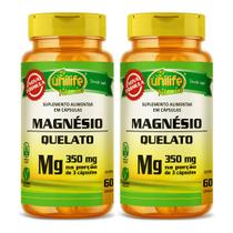 Magnésio quelato bisglicinato de magnesio 60 caps unilife kit 2 Magnésio quelato bisglicinato de magnesio 60 caps unilife kit 2