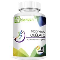 Magnesio Quelato Concentrado 100% Puro 60 Caps 500 Mg - Bionutri