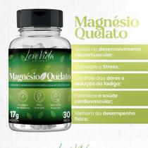 Magnésio Quelato Leve Vida 30 Cápsulas 100 Puro Premium Magnésio Quelato Leve Vida 30 Cápsulas 100 Puro Premium