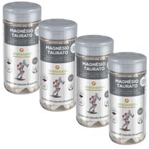 Magnésio Taurato Meissen Suplemento Alimentar Kit 4X 120 Cápsulas Sem Glúten Zero Lactose e Sódio