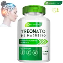 Magnesio Treonato 100% Puro Concentrado Premium 500mg 120 Cápsulas Ecomev