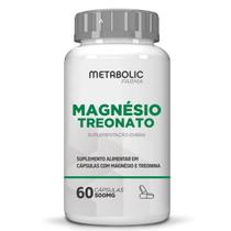 Magnesio Treonato 500mg 60 Cápsulas Metabolic Farma Magnesio Treonato 500mg 60 Cápsulas Metabolic Farma