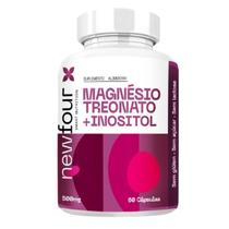 Magnésio Treonato + Mio Inositol Puro Concentrado 60 Cápsulas 500mg - New Four Magnésio Treonato + Mio Inositol Puro Concentrado 60 Cápsulas 500mg - New Four