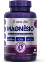 Magnesio Tri Complex com 60 Cápsulas-Sanavita